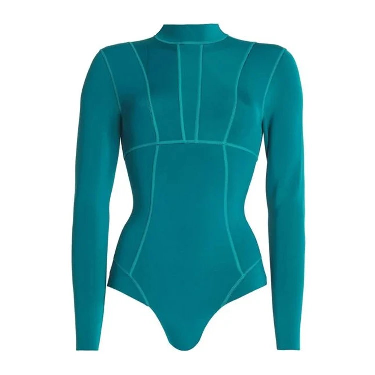 Hot Selling Manufacturer High Quality 2mm Woman Neoprene Long Sleeve Bikini Wetsuit