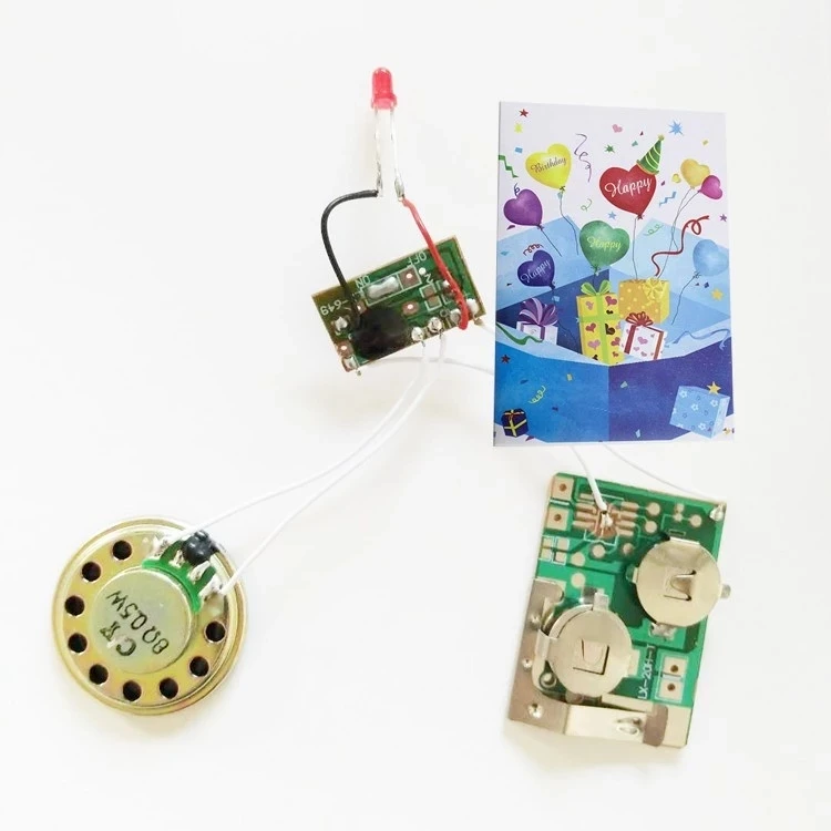 Electronic recorder module micro voice recording ic music sound chip greeting card audio book gift musical chips for toys