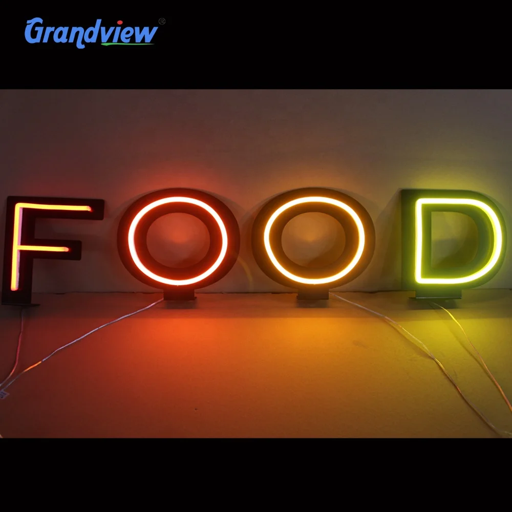 Outdoor Electric Light up Led Marquee Channel Letter Sign Free Standing Display Happy Birthday Led love Alphabet Letters