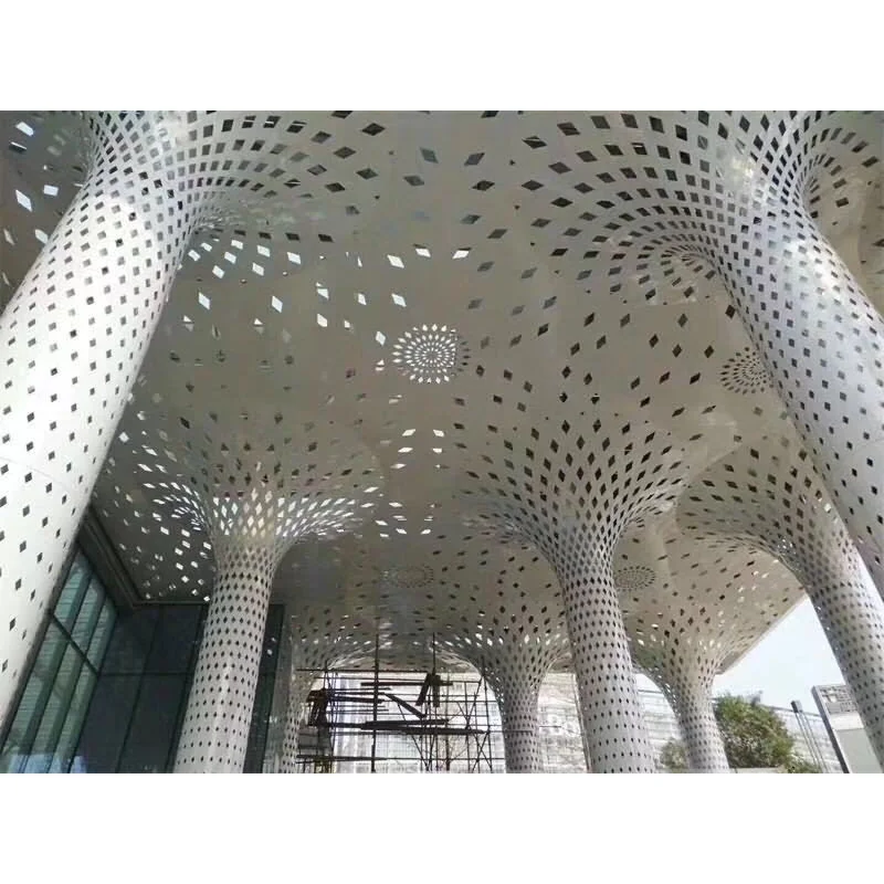aluminum Decoration panel Punching Metal Perforated ventilated Facade for Building