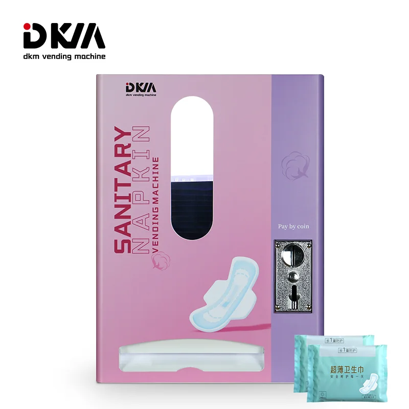 DKMVedning Top Fashion Wall Mounted Napkins Smart Vending Machine For Tampons Pad Dispenser Box