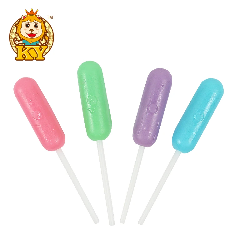 wholesale oem fruit flavor hard candy lollipop with popping candy