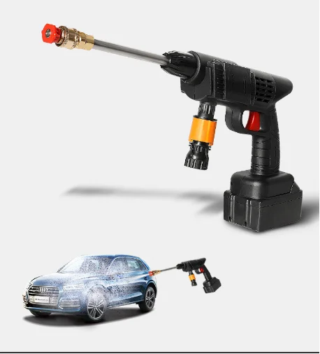 Portable Powerful High Pressure 24v Lithium Cordless Wireless Car Wash Water Jet Foam Gun Car Washer