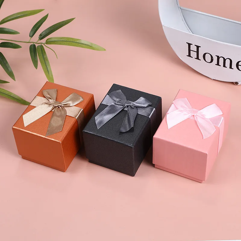 Simple Birthday Gift Box Jewelry Box Brown Pink Luxury Empty Retail Collection Paper Long Watch Box for Gift