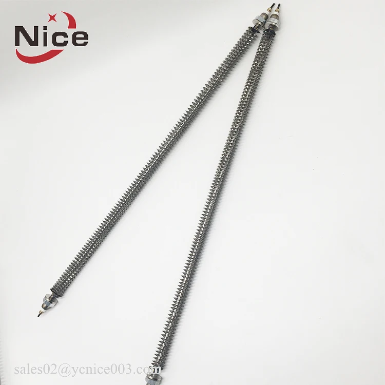 Tubular Finned Air Heating Element Tube Duct Heater