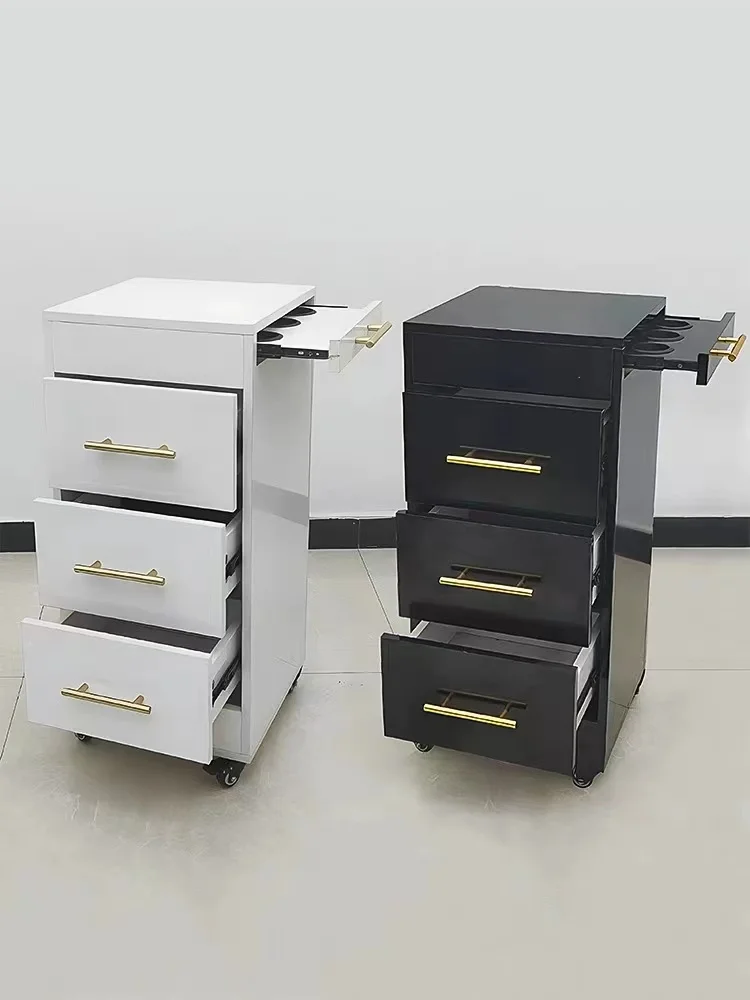Hochey air Salon Beauty Spa Hairdresser Storage Cart Trolley Rolling Multi-function Barber Shop Tool Trolley Cart