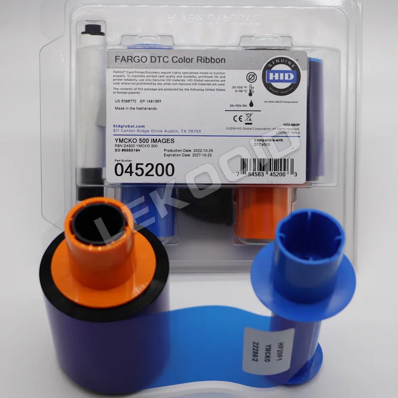 Цветная лента HID fargo DTC4500 DTC4500e YMCKO 045200 цветная