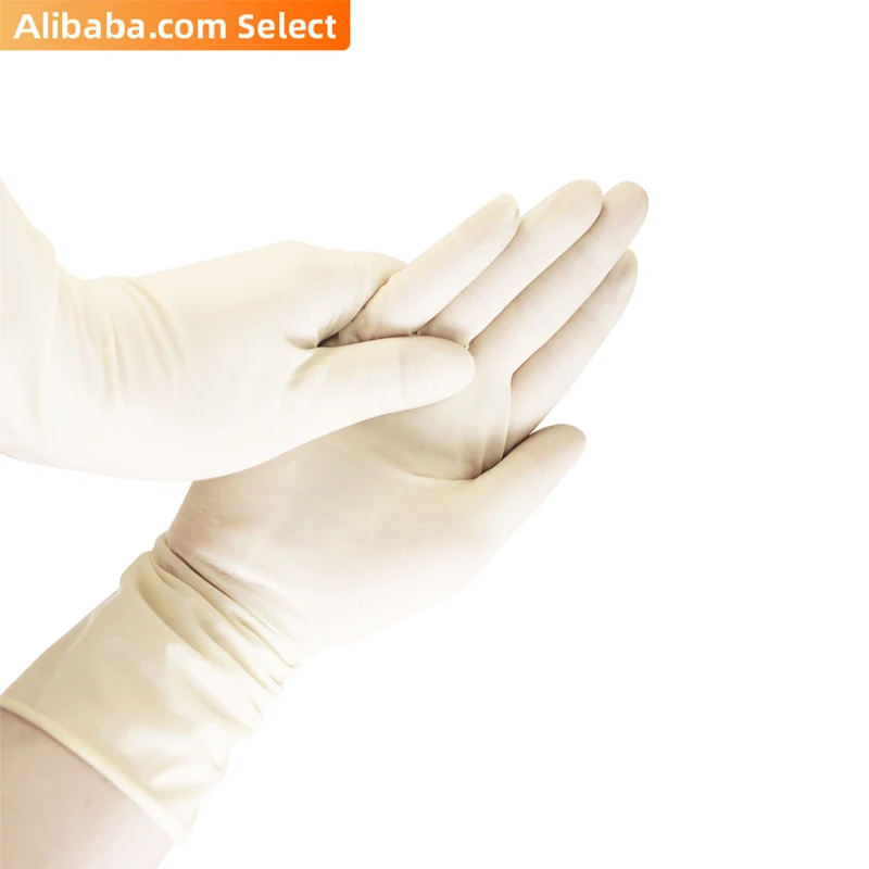 Одноразовые стерилизованные медицинские хирургические перчатки из латекса