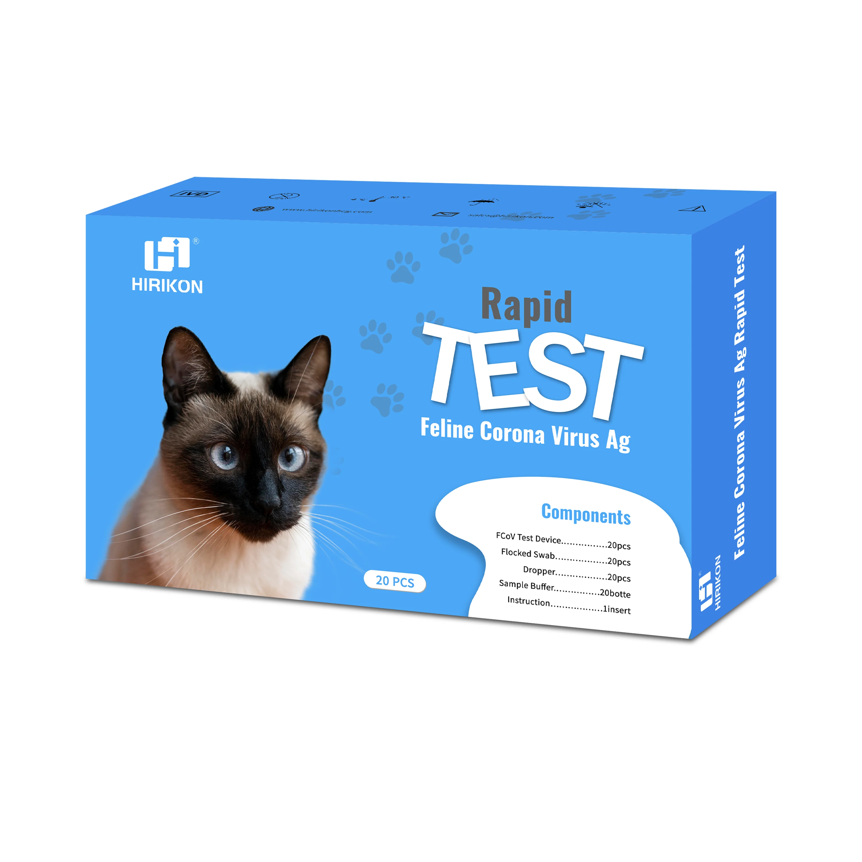 Hirikon Cat Corona virus Antigen Rapid Test Kit OEM Service Offered
