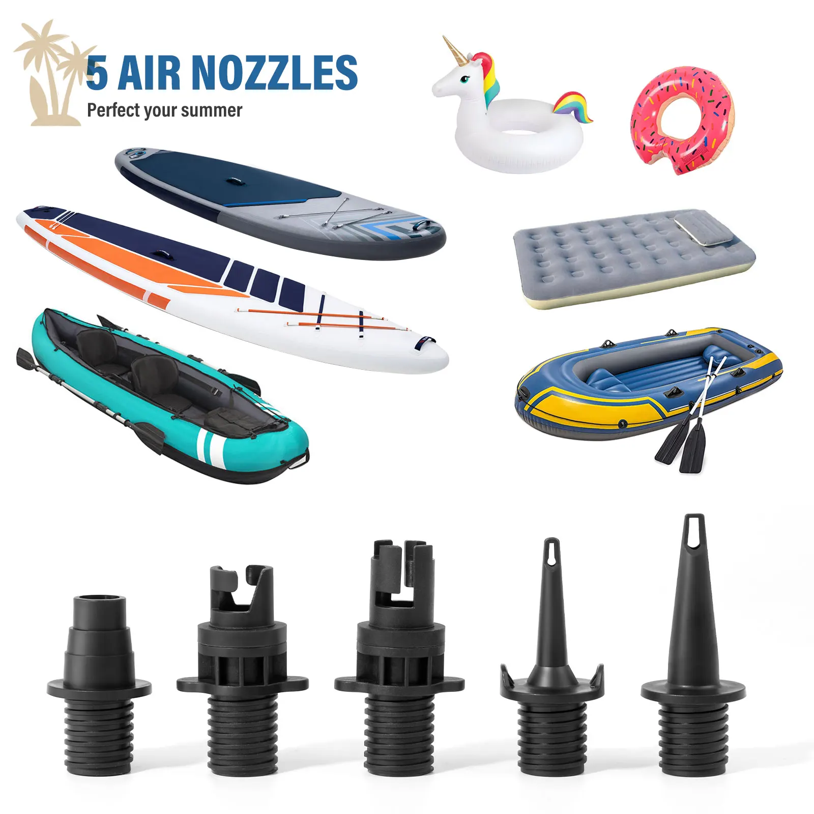 Inflatable Sup Paddle Pump Paddle Board Electric Pump with Car Cigarette Lighter