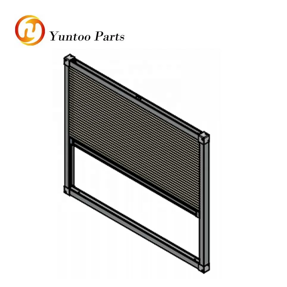 Manual mini bus side window sunshade curtain