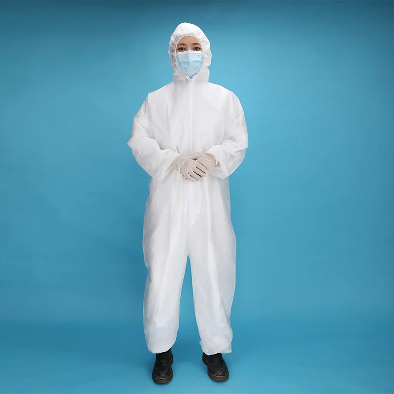 Disposable protective coverall for fiberglass products manufacturing