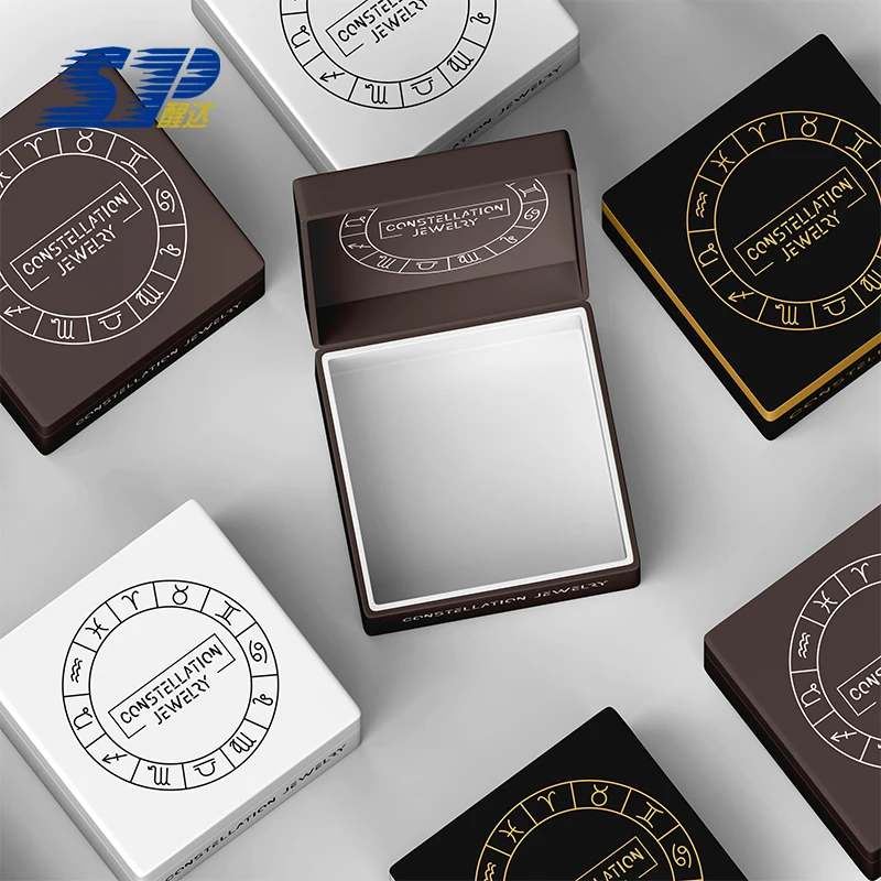 Custom Logo Printed Jewellery Packaging Boxes Paper Gift Magnet Close Jewelry Box