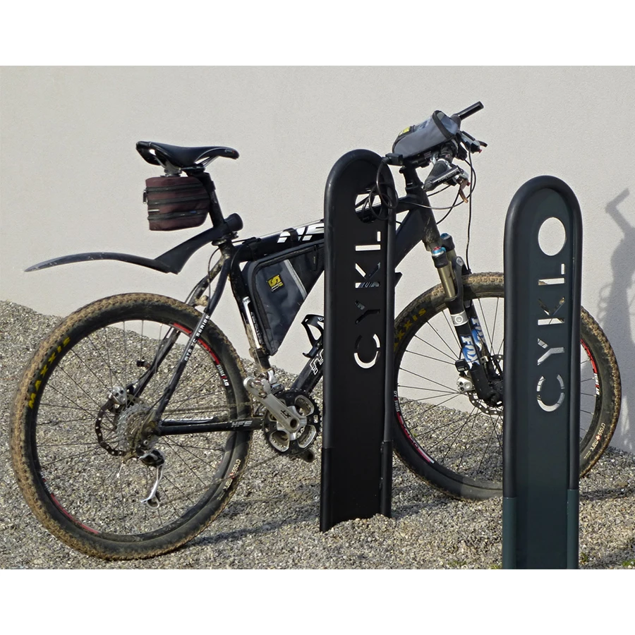Hotel Silver Steel Bike Garage Stand Front Bicycle Rack For Bike Parking