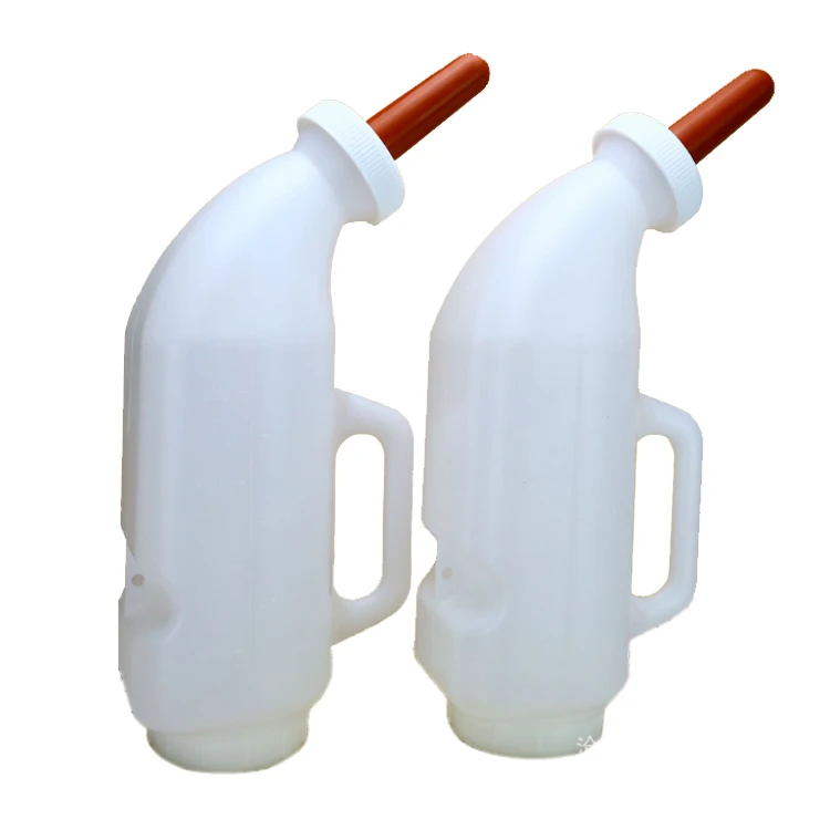 400ML 1L 2L 3L  calf milk bottle cattle sheep milk feeder bottle lamb milk feeder silicone nipple teat plastic animal feeders
