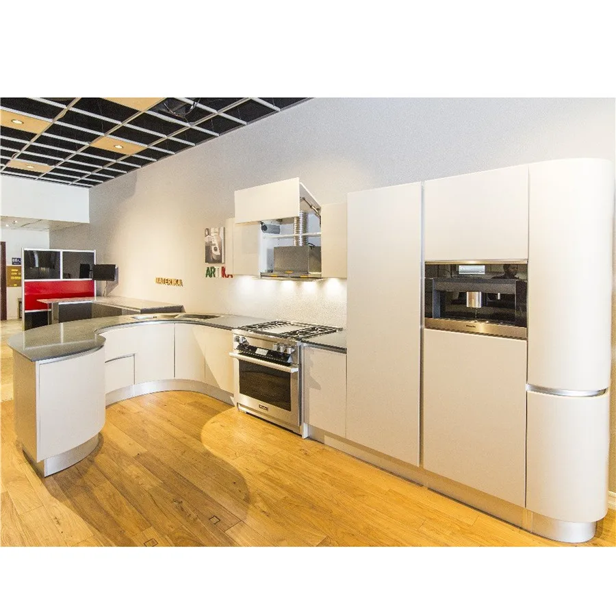 Custom High Quality Modern Lacquer Finish Self Assemble White Shaker Design Kitchen Cabinets
