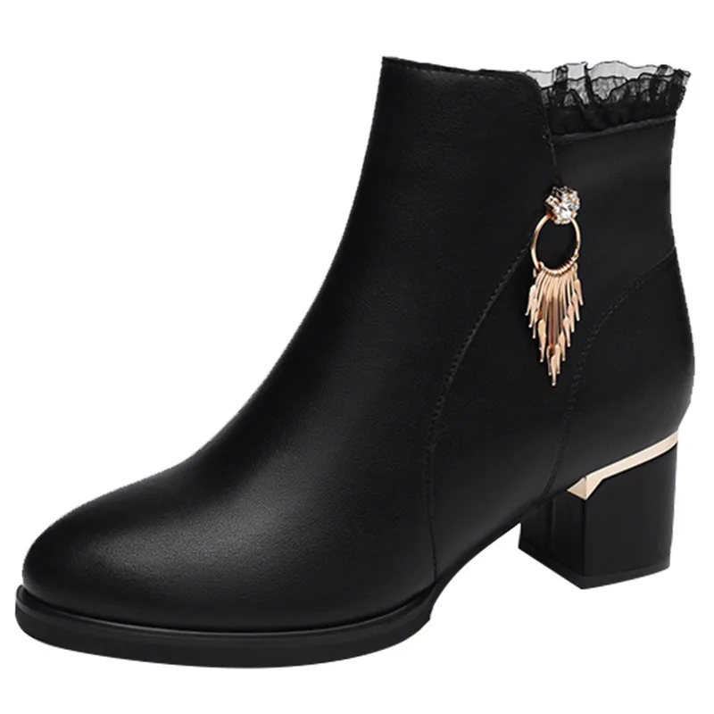 China wholesale ladies fashion women winter ankle heels boots for girls