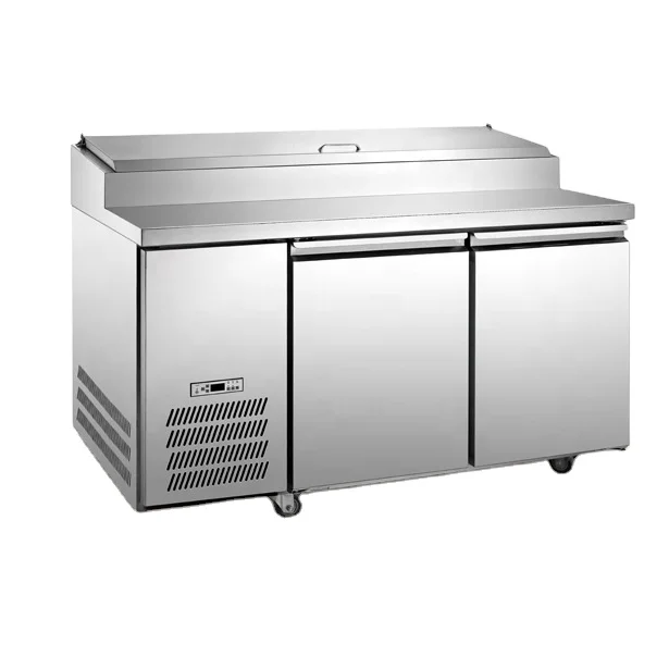 The Best Quality work table workbench undercounter stainless steel refrigerated workbench chiller fridge freezer kitchen