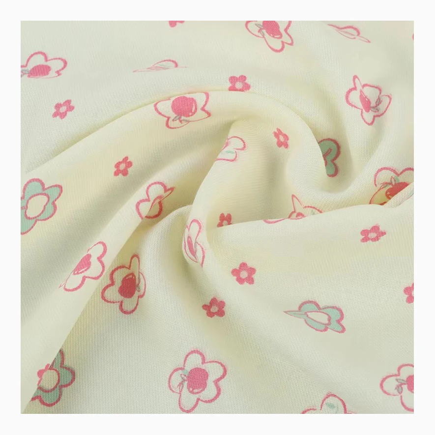 New flower type for spring comfort 100% Cotton twill underprint Children home clothes shirt fabric