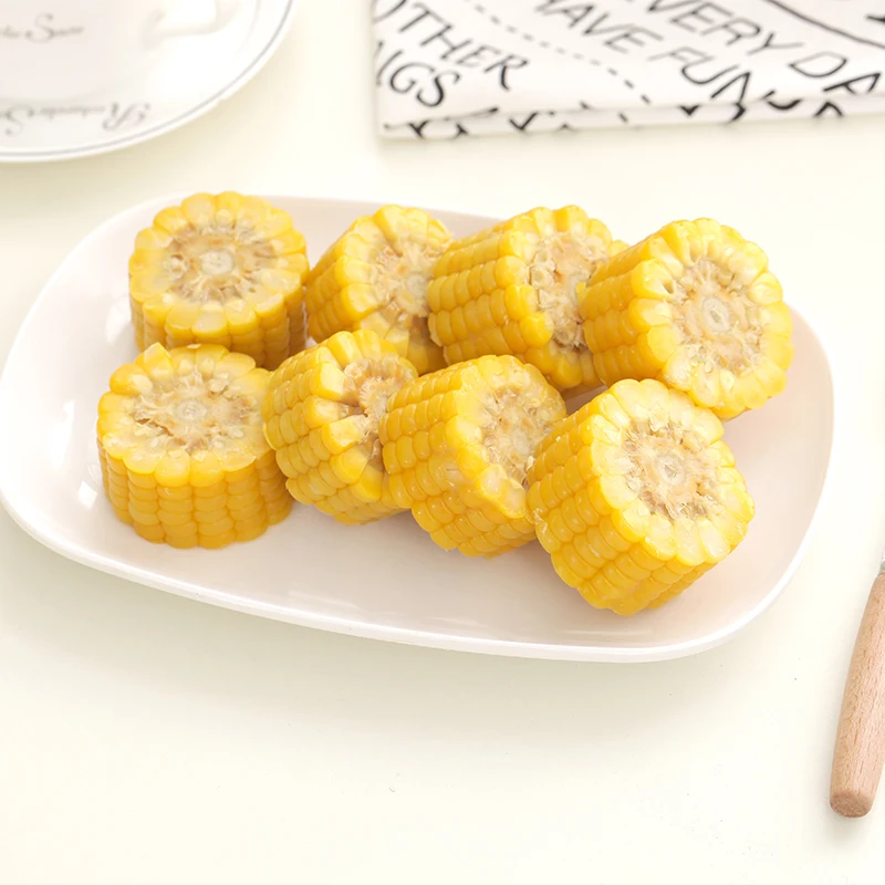 Fresh No-GMO yellow waxy  corn in vacuum packaging