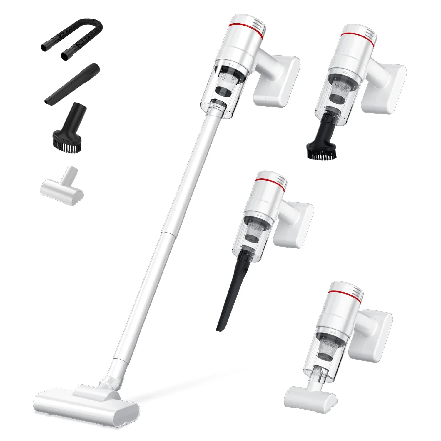 Cordless Stick Household Strong Suction Vacuum Cleaner Battery-Operated Handheld Portable Vacuum Cleaner for Home