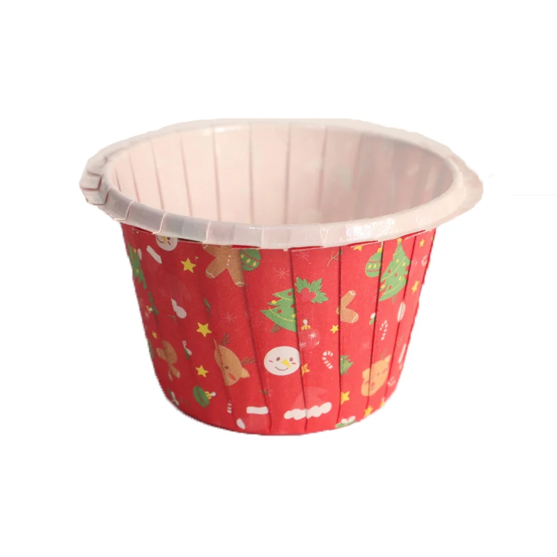 Christmas Decor 2020 Novelty Accessory Paper Cup Liner Muffin Cases Baby Shower Gift Reusable Homemade Mini Pastry Muffin Cups