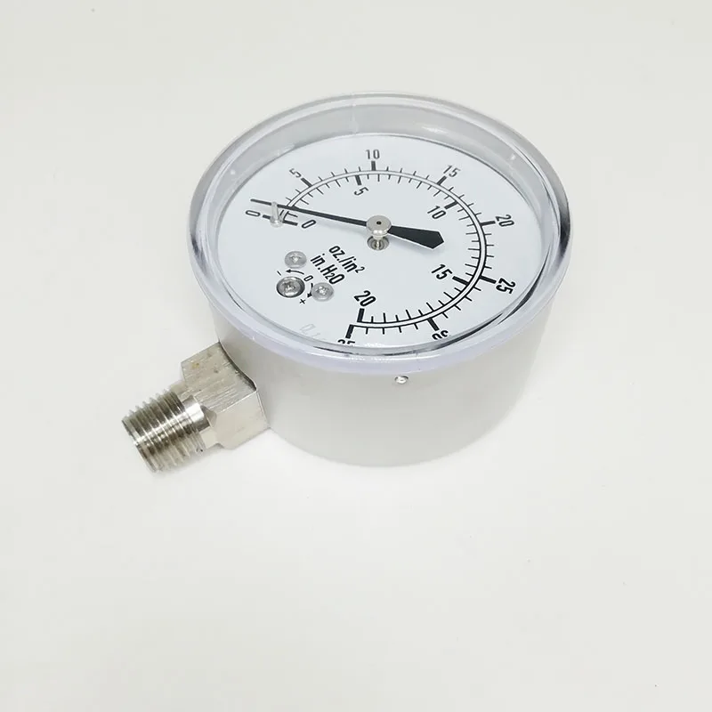 PGE20-2.5 Manometer Industry Stainless steel negative pressure mbar gauge digital pressure gauge