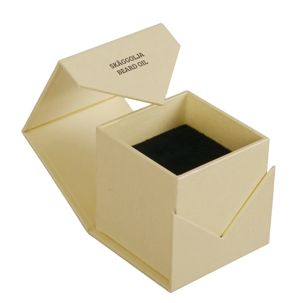 Custom luxury empty hair beard oil bottle gift packaging box