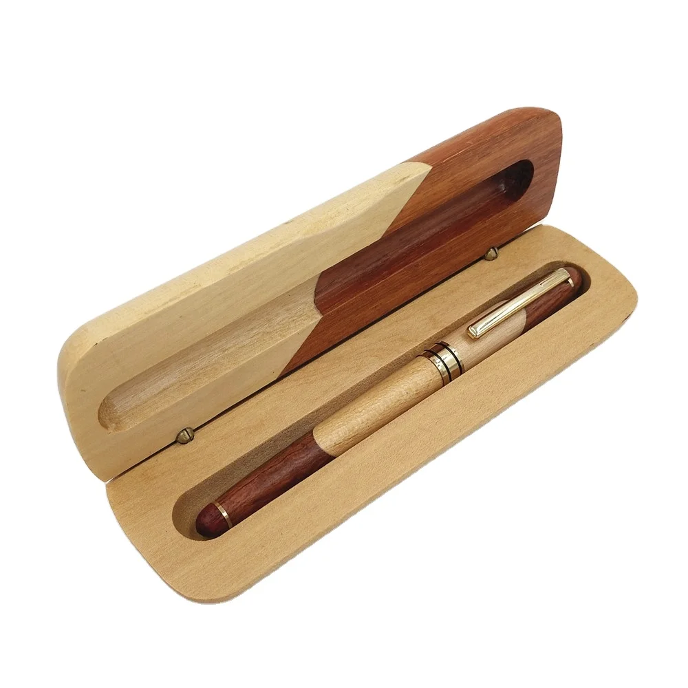 Оптовая продажа, рекламный Рождественский подарок, Экологичная деревянная шариковая ручка с логотипом на заказ из клена