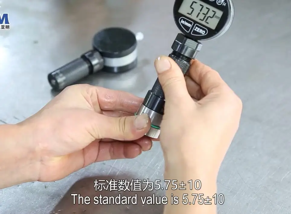 ZQYM common rail injector valve assembly stroke measuring tool 2 pin injector tools for VOLVO injector