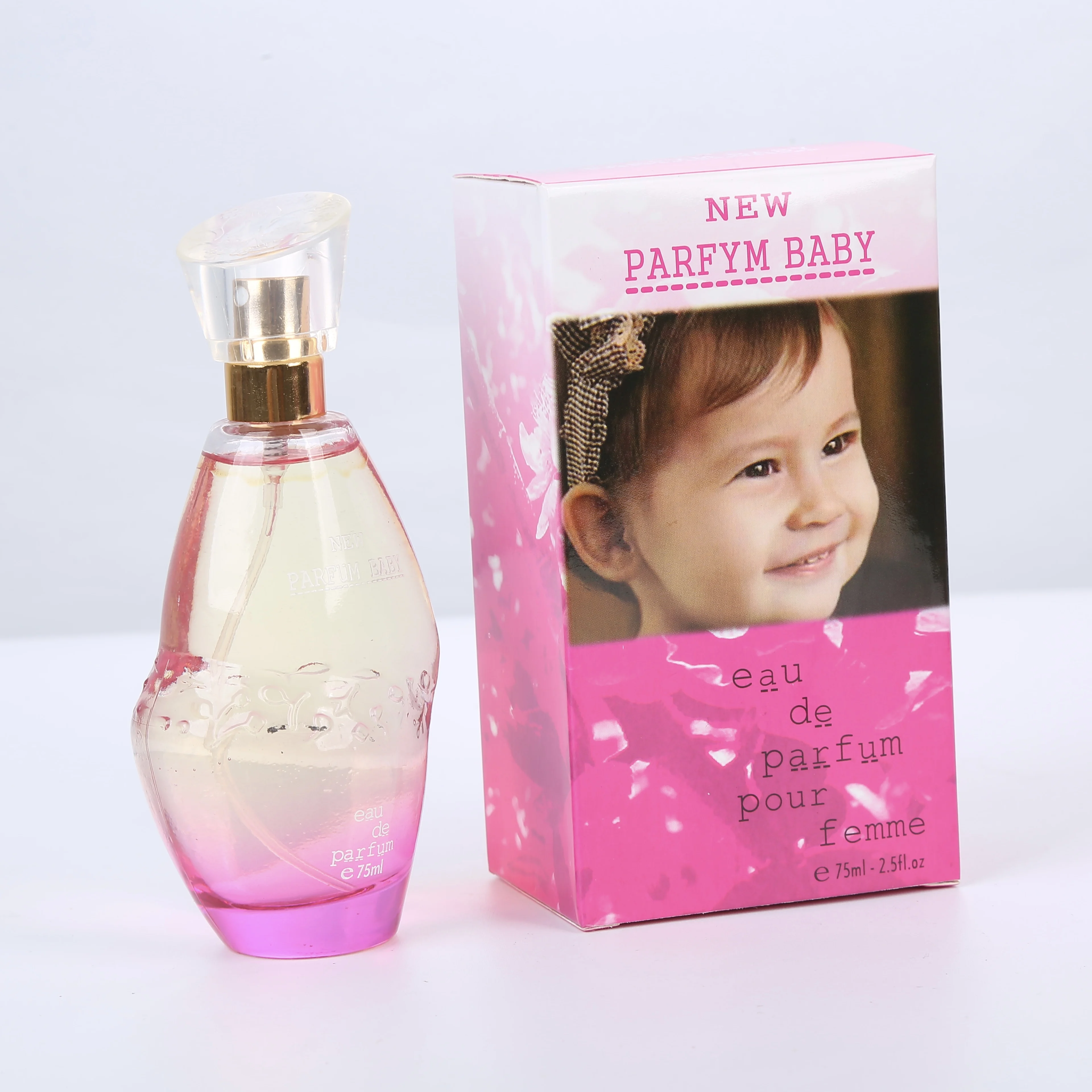 75mll Baby Perfume cute shape  Glass Bottle perfume for children Private Label Cute Packaging Baby Cologne