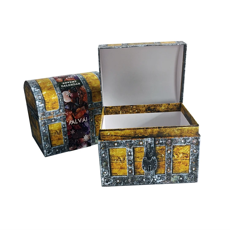 Vintage Cardboard treasure chest box