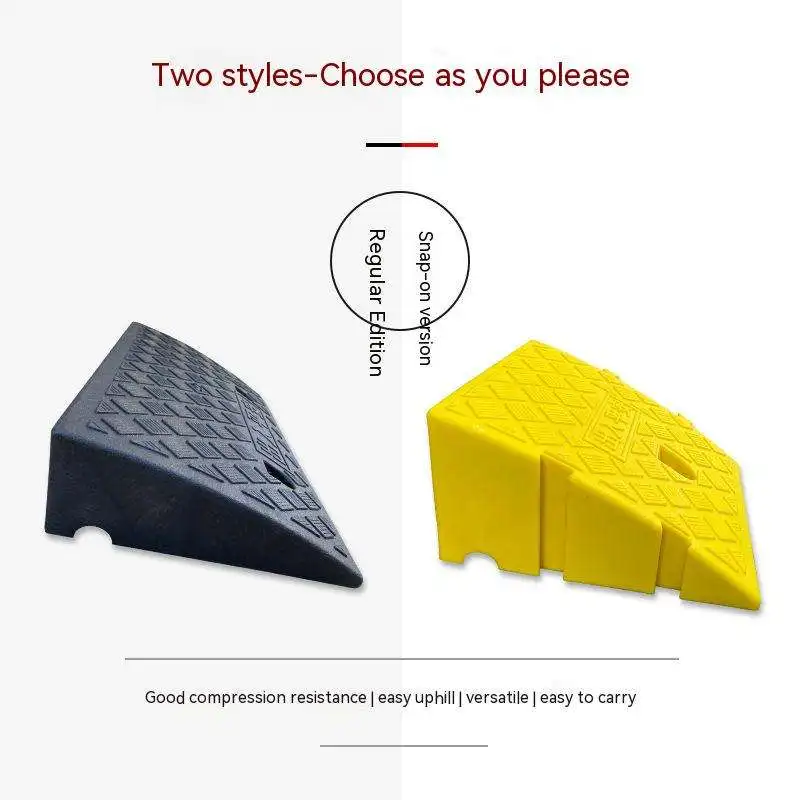 High Loading Capacity Road Car Park Kerb Rubber Threshold Kerb Ramp