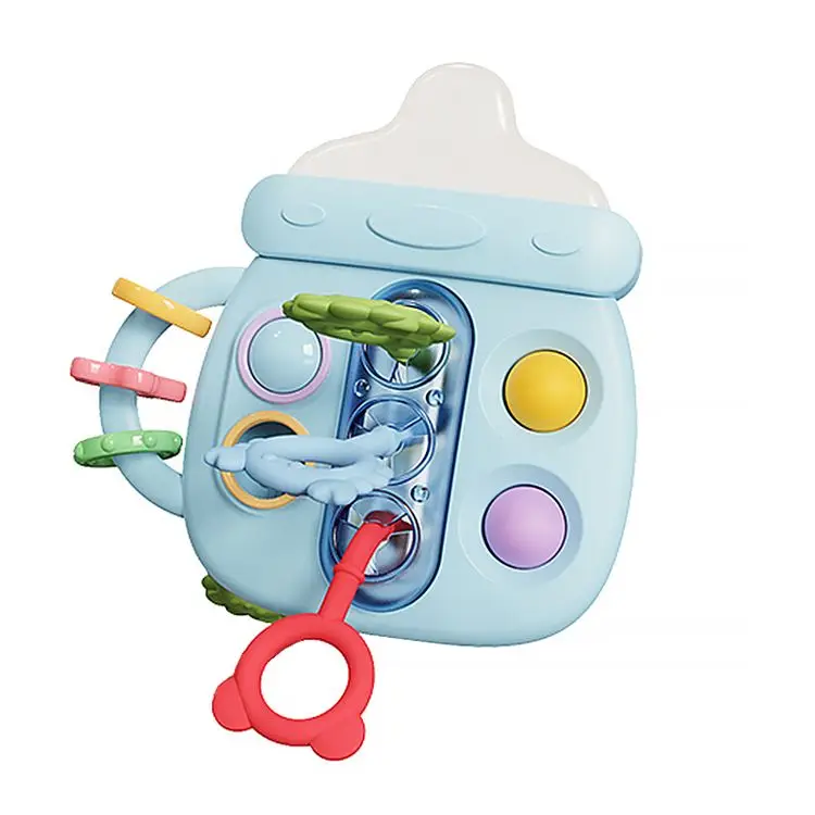 On Sale Toddlers Toys High Quality Bottle Shape Hand Ball Pull String Toys Safe Material Educational Toys for 0-7 Years