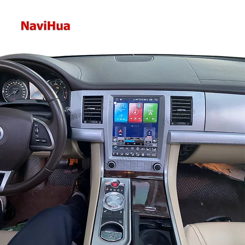 Новый обновленный автомобильный DVD-плеер Navihua для Jaguar XF Android мультимедийный сенсорный экран GPS-навигация монитор головного