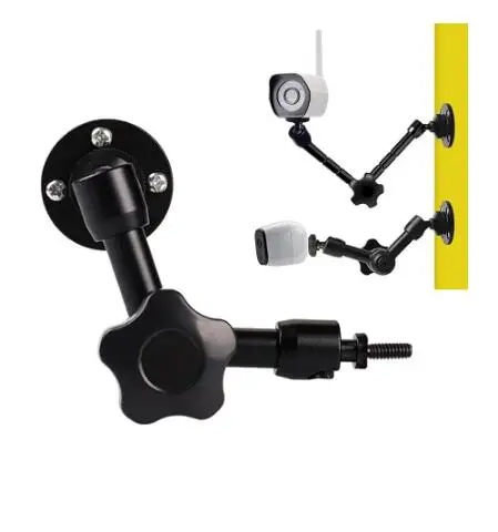 New Magic Adjustable Arm Design Webcam Security Camera Wall Mounted Bracket For LED Light DSLR Camera Photo studio Accessories