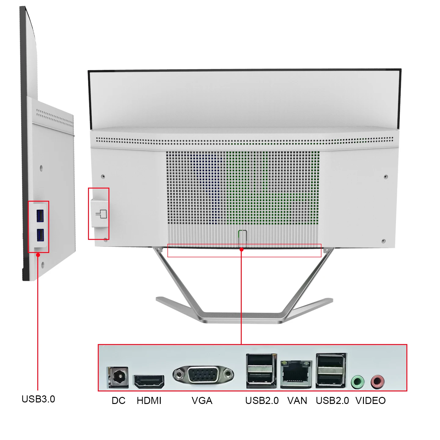 Изогнутый игровой компьютер Core i7 7500U i5 i3 Самый дешевый AIO PC 27 дюймов изогнутый экран все в одном собранные настольные компьютеры и Ноутбуки