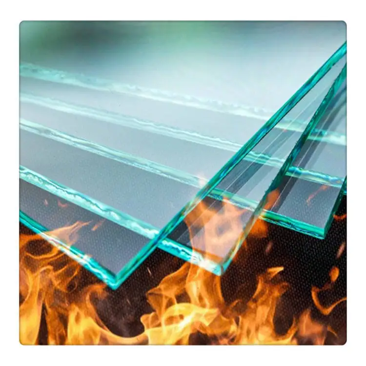 High quality fireplace glass fireproof and heat resistant fireplace glass guard
