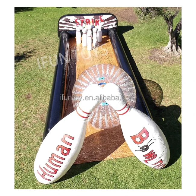 Outdoor Sport Equipment Inflatable Bowling Pin Inflatable Human Bowling Ball with Zorb Ball Game for Kids and Adults