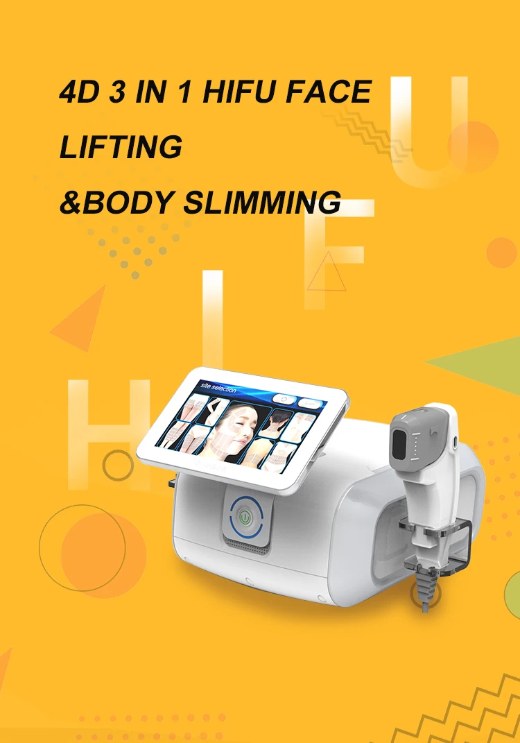 7d Hifu 12 Lines Vaginal Tightening Hifu Machine Portable Korea Cartridge Slimming 4D high intensity focused ultrasound machine
