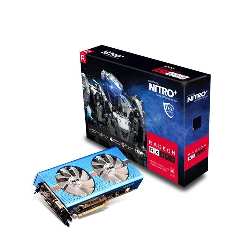 New Sapphire RX590 8gb Graphics Card For Computer Gaming Gpu RX 590 Graphics Card