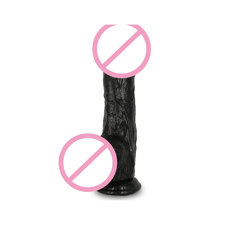 Black dildo liquid silicone skin-friendly full-body waterproof adult products female masturbation device