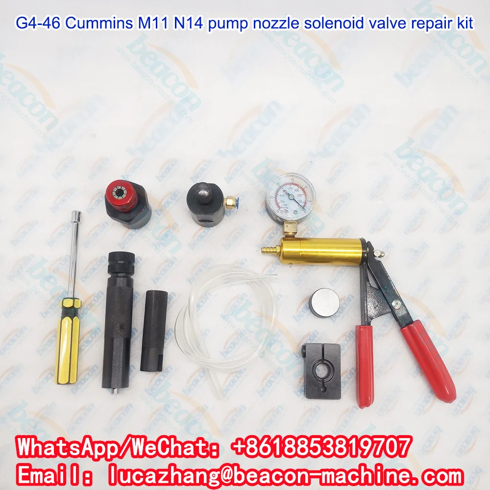 Beacon M11 N14 Disassembly Measuring Common Rail Diesel Injector Repair Tools Solenoid Valve Repair Kit (Excluding Meter)