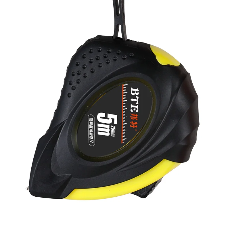 BTE Tape Measure For Worker New abs Plastic Case With PVC Jacket Super Thick Rubber For Long Life And High Accuracy Measure Tape