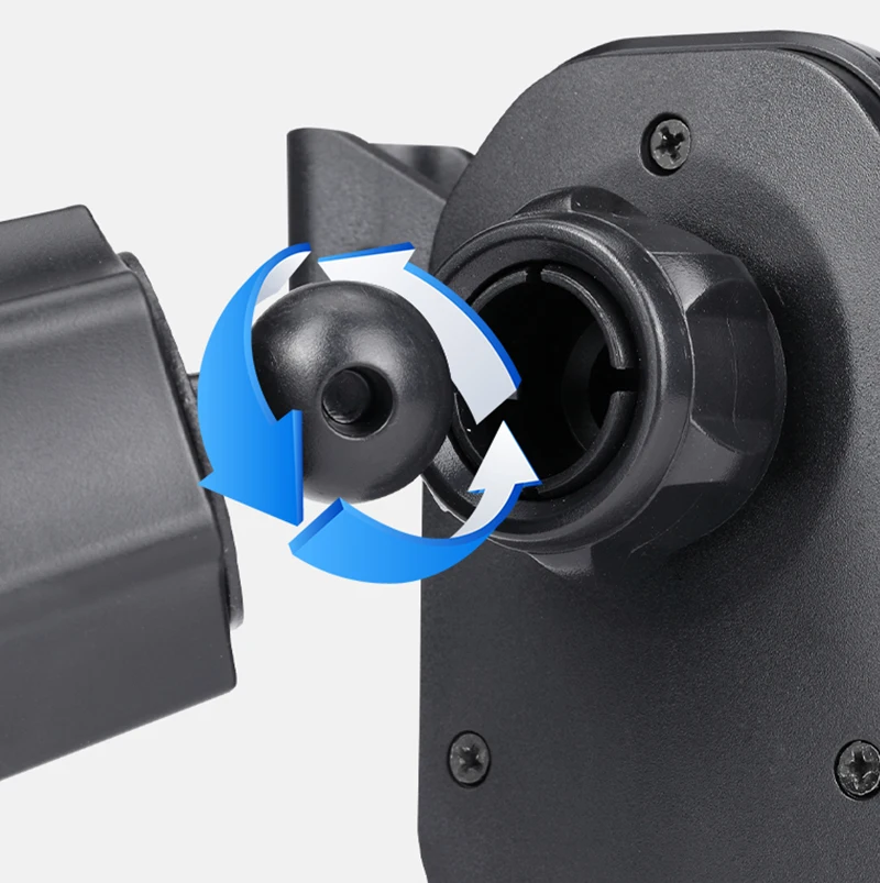 Hook bracket gravity linkage automatic clamping car mobile phone holder 360°universal ball free rotation air outlet installation