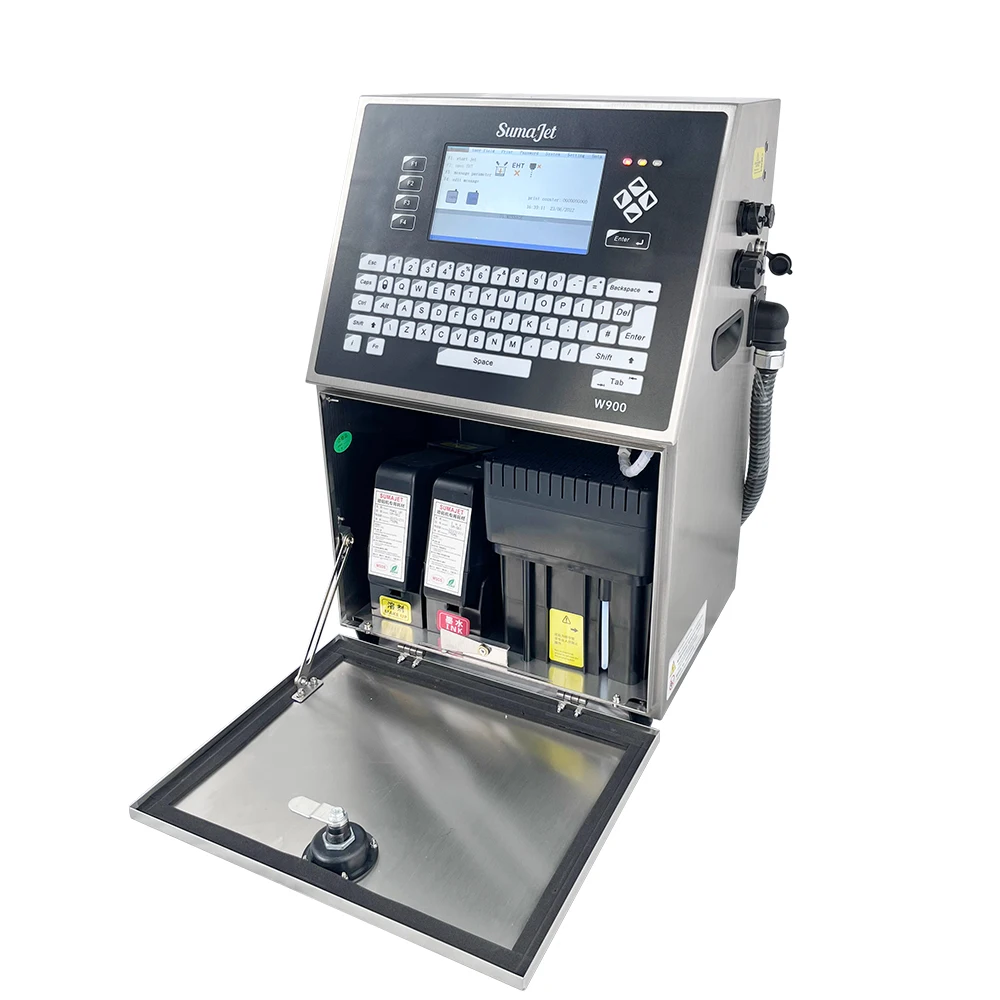 Automatic Industrial Batch Number Date Plastic Bottle Bag Pvc Cable CIJ Online Printer Continuous Inkjet Printer