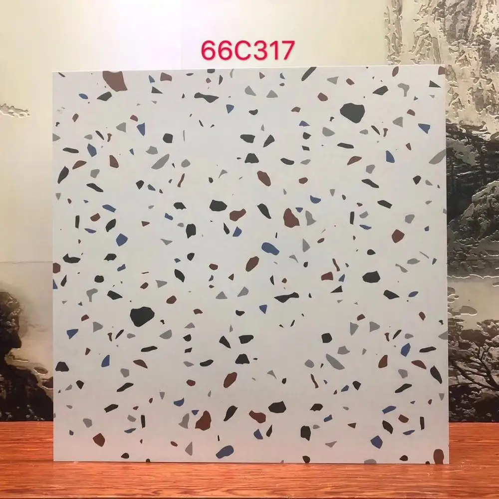 
GUCI terrazzo matt rustic floor tiles 600x600mm garden anti slip low water absorption tile 