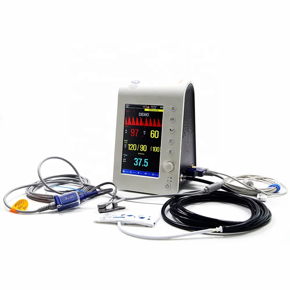 Lexison ветеринарное оборудование PPM-T7V 7 дюймов ветеринарного использования приборы для измерения артериального давления контроля за жизненно важными показателями уровня сахара в крови с принтер животных