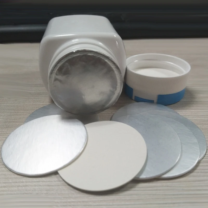 PE bottle aluminum foil sealing liner heat induction seals
