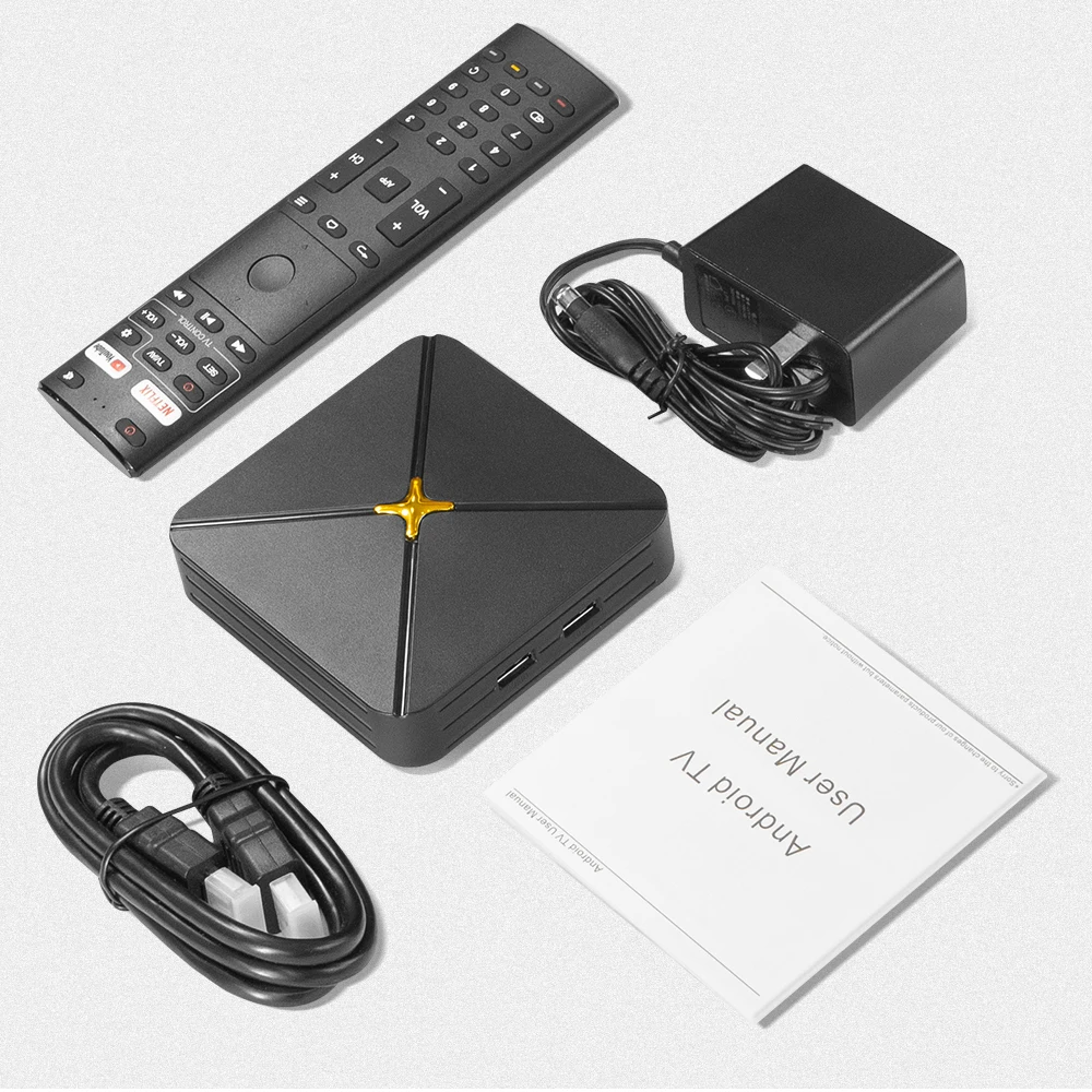 Big World 4GB/32GB AMLogic TV Box All Format Login Panel Support Dual WiFi Interface Linux Android 13 with ATV